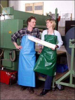 PVC-Schürze, Arbeitsschürze M3 Weiß 80 x 100 cm (M3/5 w)