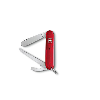 Taschenmesser My first Victorinox im Set in Rot transparent