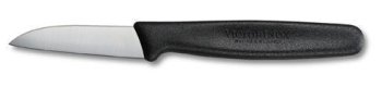 Gem&uuml;semesser 6 cm, gerader Schnitt schwarz