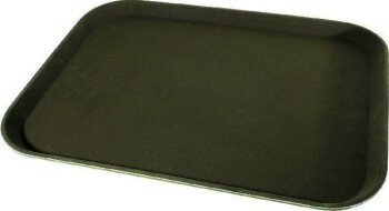 Polyester Serviertablett in Braun