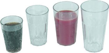 PC Trinkbecher klar Inh.-ca. 0,22 Ltr. -- Ø 6,8 / 4,9 cm -- Höhe 10,2 cm