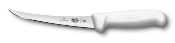 HACCP Ausbeinmesser, gebogene, schmale Klinge, 15 cm Weiß
