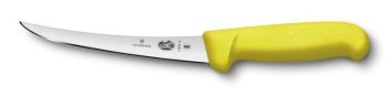 HACCP Ausbeinmesser, gebogene, schmale Klinge, 15 cm Gelb