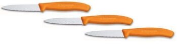 Gemüsemesser mit Wellenschliff Swiss Classic, 8 cm, Pink