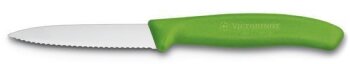 Gemüsemesser mit Wellenschliff Swiss Classic, 8 cm, Pink