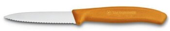 Gemüsemesser mit Wellenschliff Swiss Classic, 8 cm, Pink